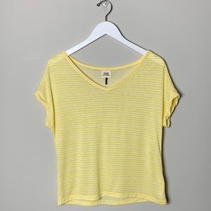 C&S (Check and Stripe) Striped Tee Yellow